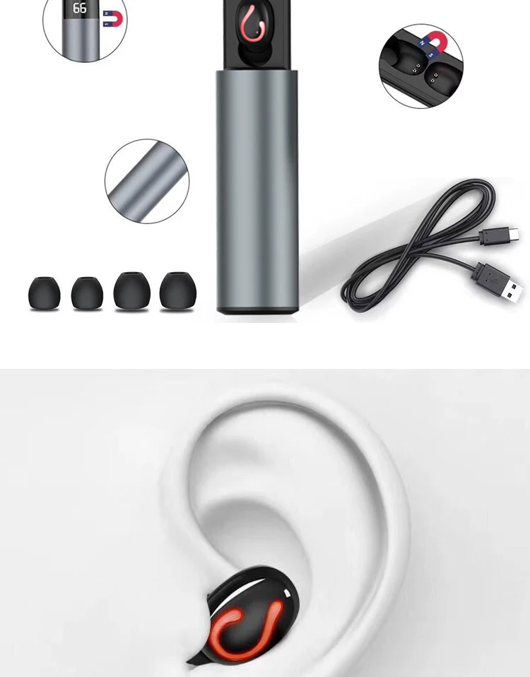 New capsule wireless earbuds bluetooth 5.0 2020 true earbud earphone for Samsung - ANKUX.COM