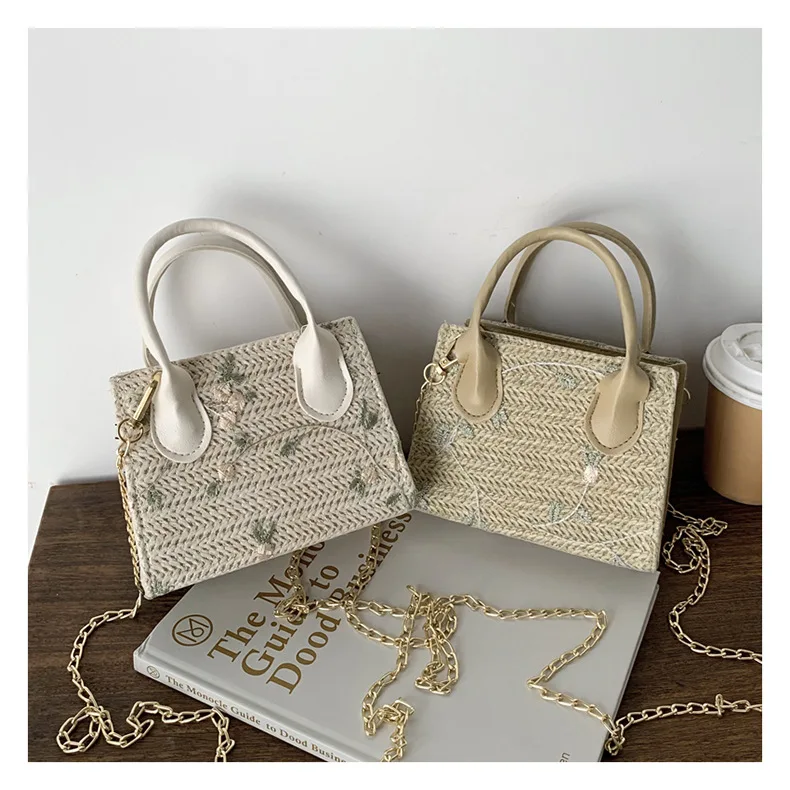 

Top Selling High Quality Straw Woven Women's Bag Handmade Straw Women Handbag