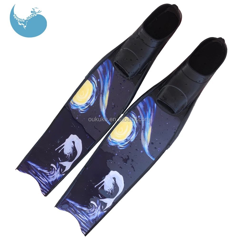 Top Custom Printing Professional Waterproof Scuba Snorkel Long Carbon