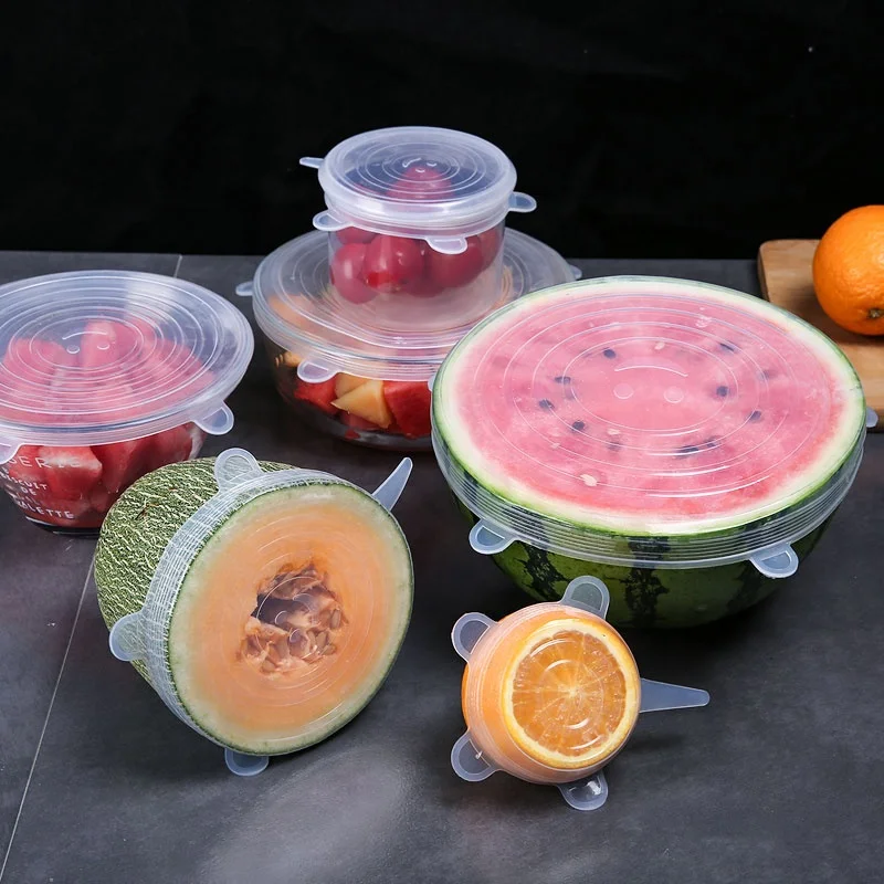 

FREE SAMPLE BPA free non plastic smell good flexible LFGB silicone kitchen storage fresh-keeping cover