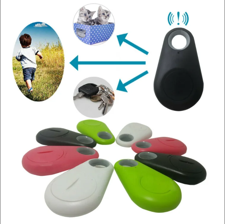 

Mini Dog Gps Tracking Device Key Finder Locator Round Hidden Small Portable Tracking Blue tooth Intelligent Gps Pet Tracker, 8 colors