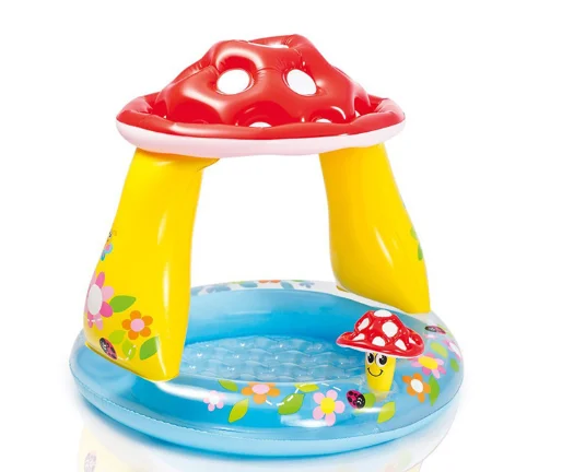 

Children's baby swimming pool mushroom sunshade inflatable pool ocean ball pool