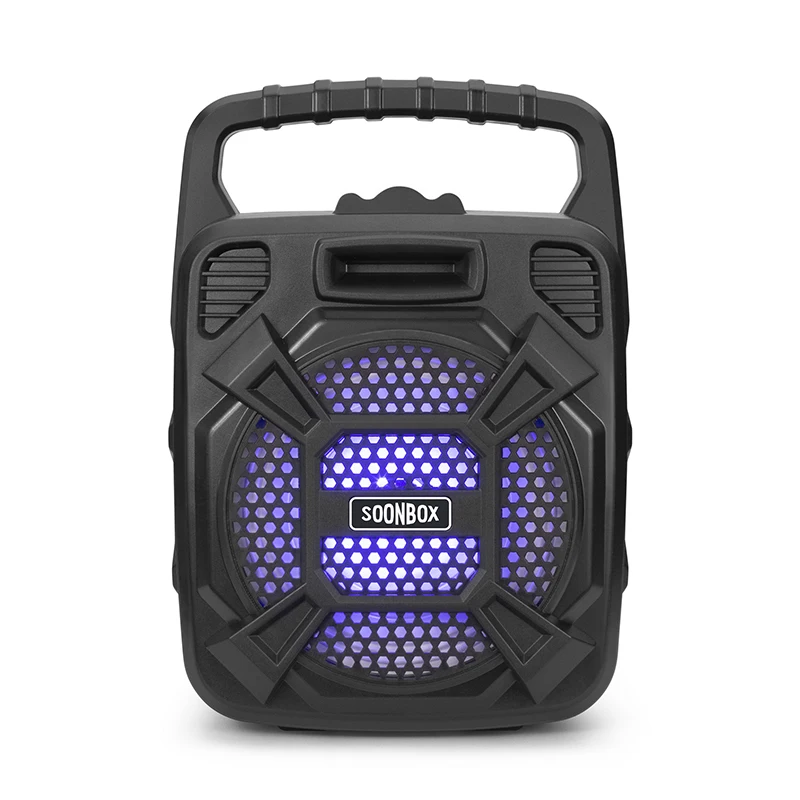 

Gsou blue tooth wireless speaker karaoke system 10W RGB Disco LED light portable wireless Karaoke Speakers