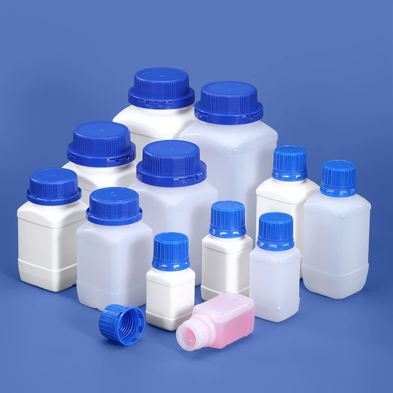 Factory Supply BPA Free Empty Chemical Liquid Container Leak Proof HDPE Laboratory Reagent Bottles