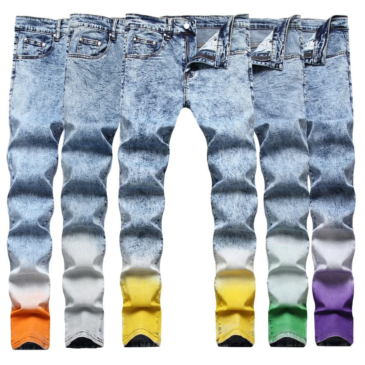 

2022 jeans pant men with colored boot Tapered pants for men Quality men designer jeans, Blue