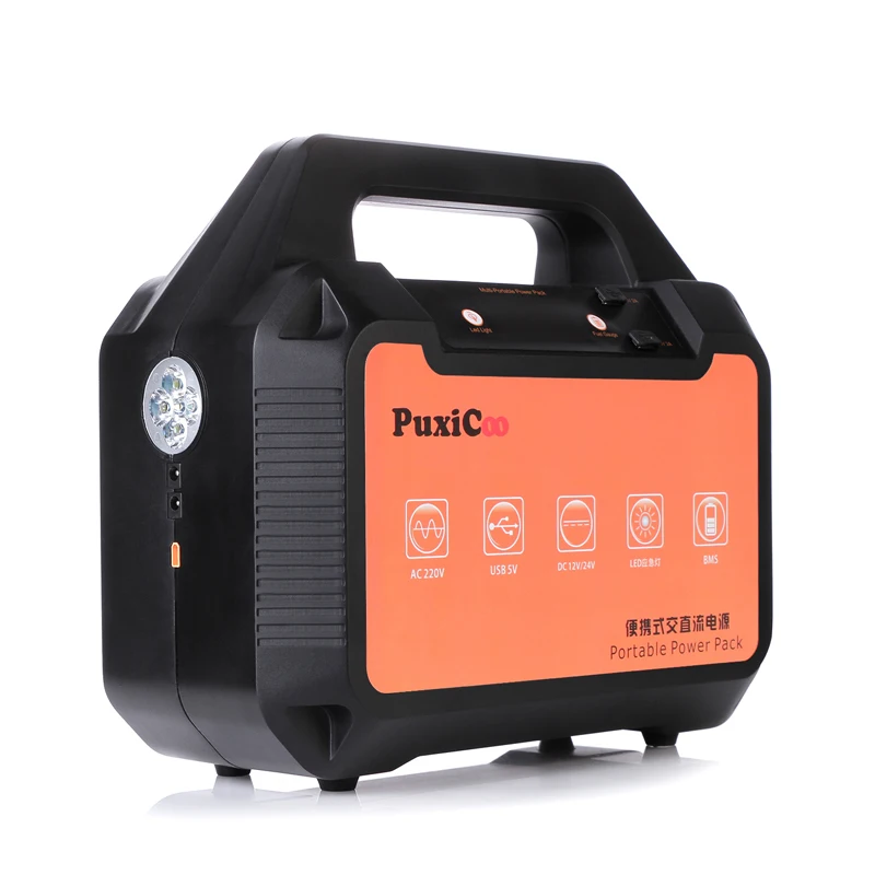 
PUXICOO Lithium Battery Backup Power Supply With 220V/1500W(Peak 3000W) AC Outlet For Camping Emergency 