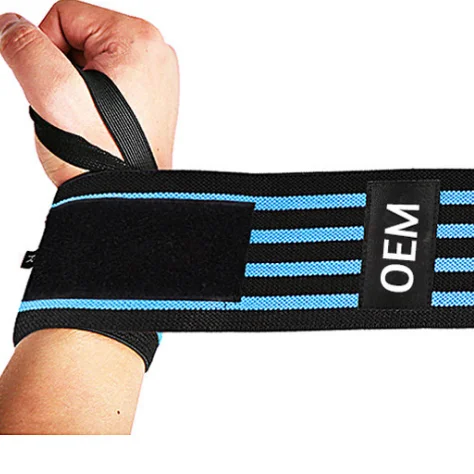 

Custom fitness weightlifting wrist wraps multi color breathable hand support gym wrist wraps brace