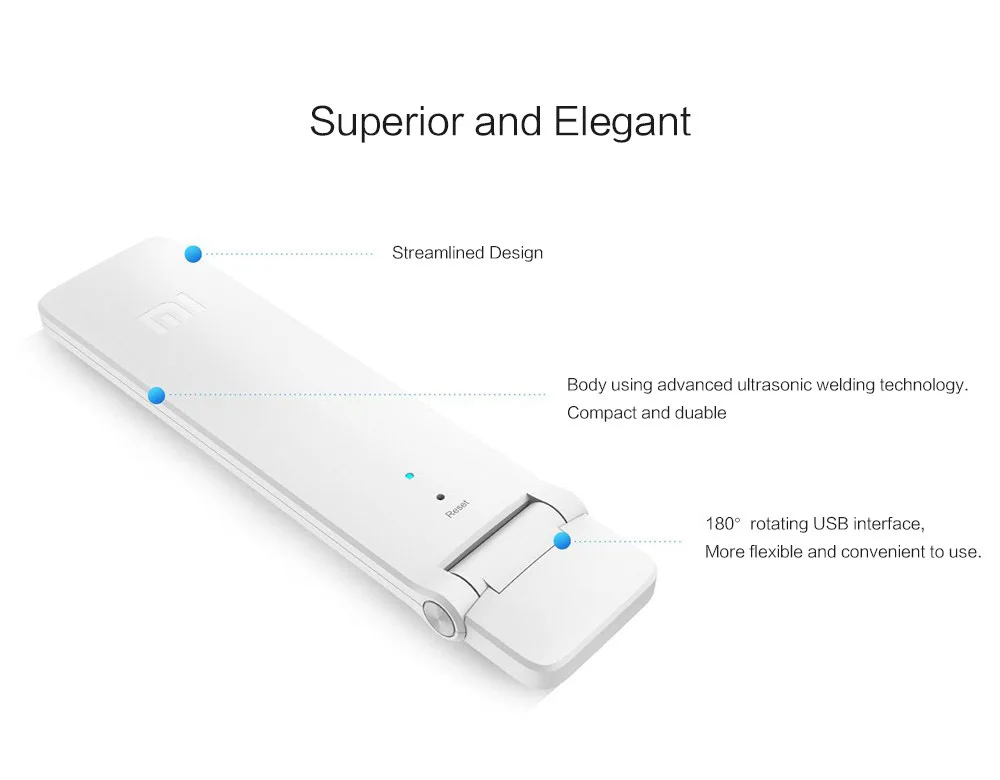 Original Xiaomi Wireless Mi WiFi Amplifier 2 300MPS Universal Xiaomi Mi Wifi Repeater Xiaomi USB Portable WIFI Wireless Router - ANKUX.COM