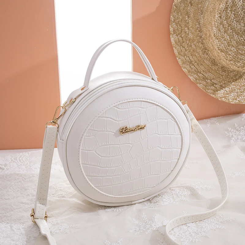 

Trend elegant round shoulder bag women's fashion new bucket Sling Bag Girl's bag handbag, Photo