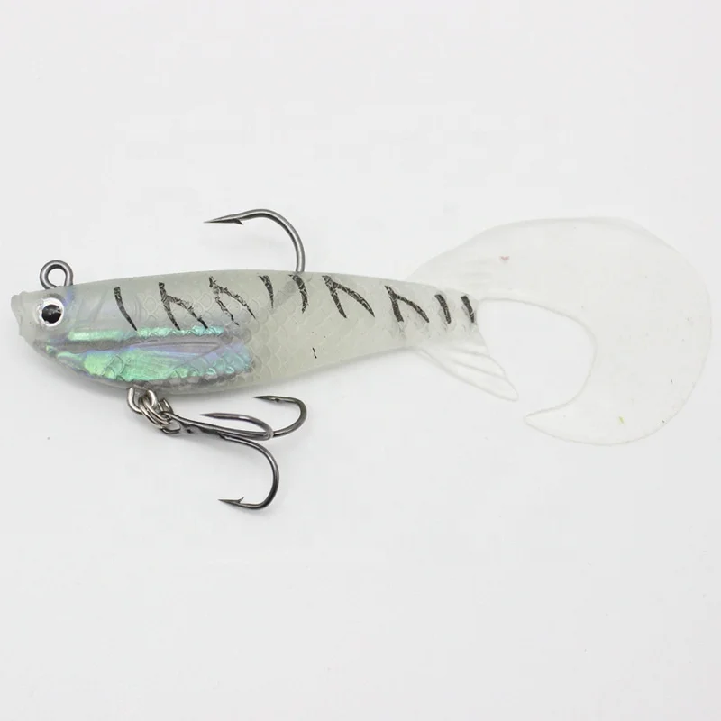 

In stock six colors optional luminous package soft lead fish lure bionic bait, 6 colors