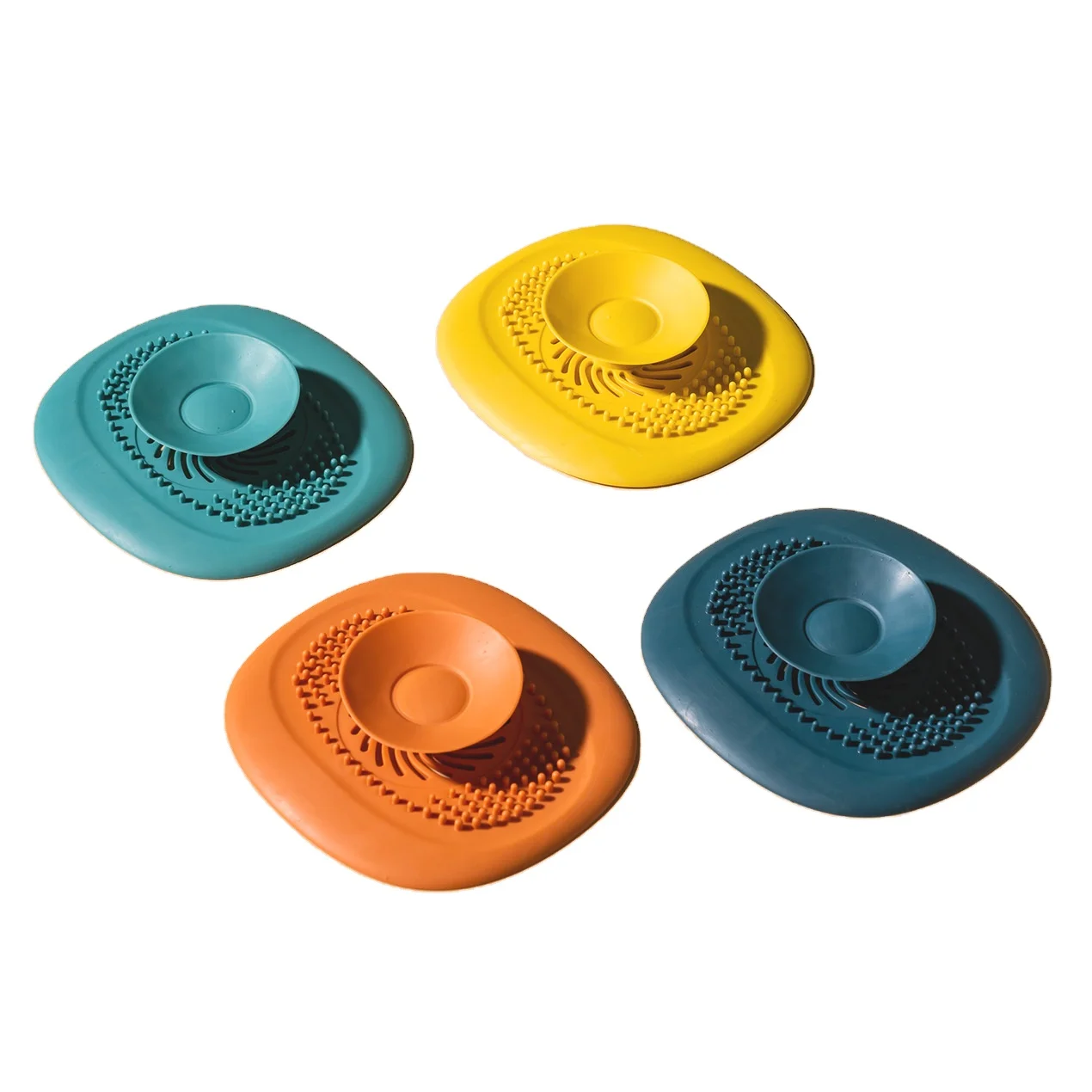 

Creative Kitchen TPR Plastic Sink Drain Filter Bathroom Floor Drain Cover Hair Catcher Sewer Anti Clogging Seal Cover