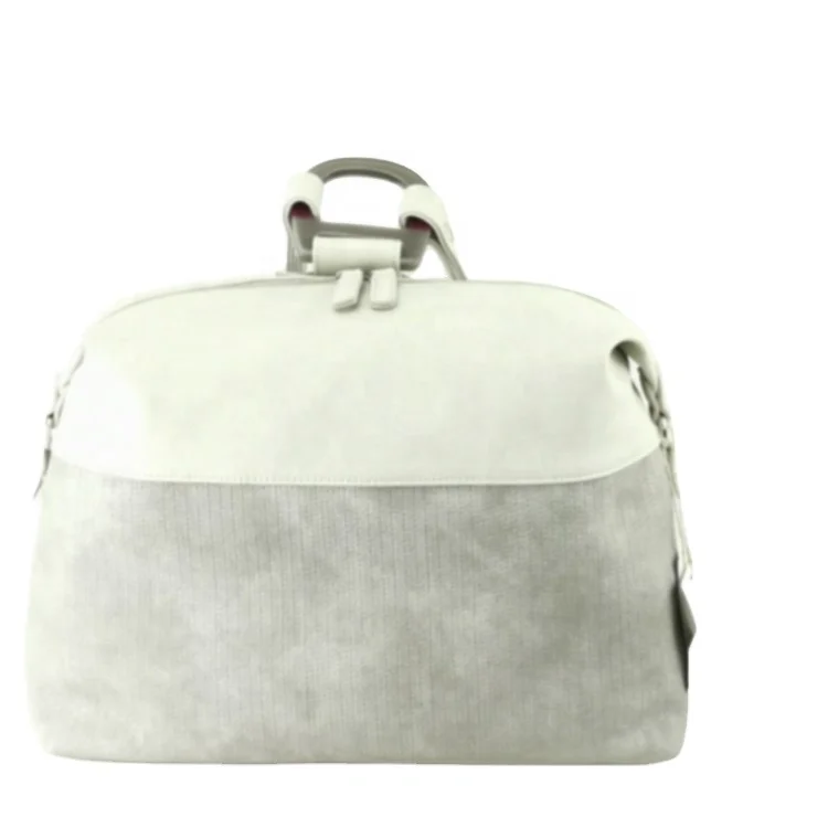 

Japan Trendy Backpack Bracelet Handle Bag PU Leather Tote Carrier Bag, Grey