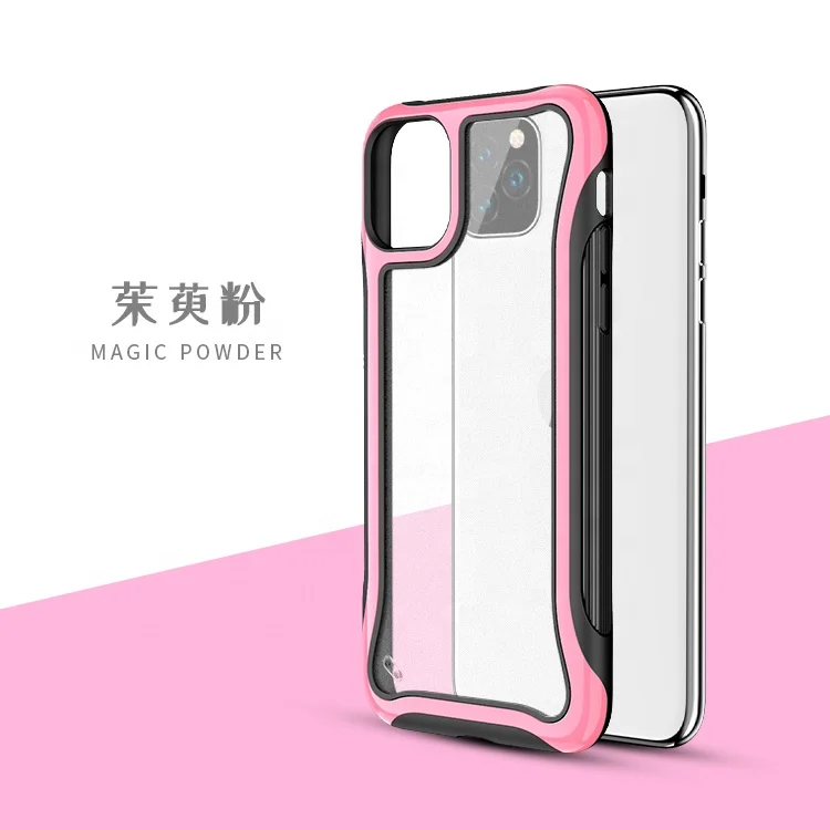 

for iphone 11 accessories, Shockproof tpu pc Case For iphone 11 clear case, 10 colors
