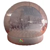 Easy Access Entrance Tunnel Human Size Dome Christmas Photo Inflatable Snow Globe