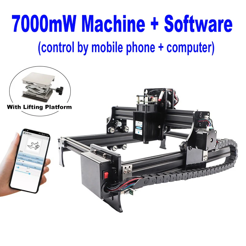 7000mW DIY Computer Laser Engraver