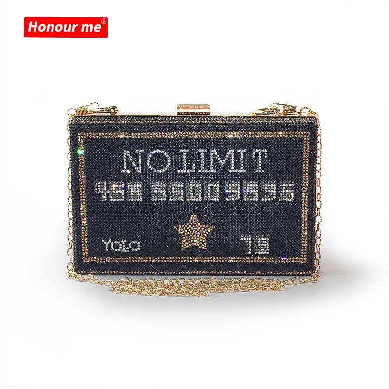 

Wholesales Evening Black Credit Card No Limited Women Wedding Party Clutch Purses For Women Ready To Ship