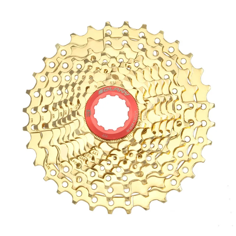 

Factory Direct Mountain Bike Flywheel Cassette 8/9/10/11/12 Speed Gear Bicycle Accessories, Black/gold/silver black/black gold/all black/colorful/