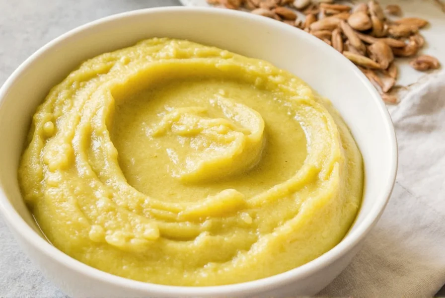 Homemade ginger garlic paste in glass jar with fresh ginger and garlic