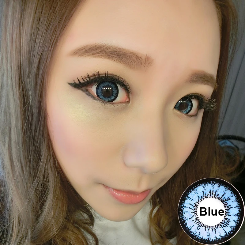 

Yearly Use Honey Colored Contact Lenses Cosmetic Soft Korea Solotica Contact Lens