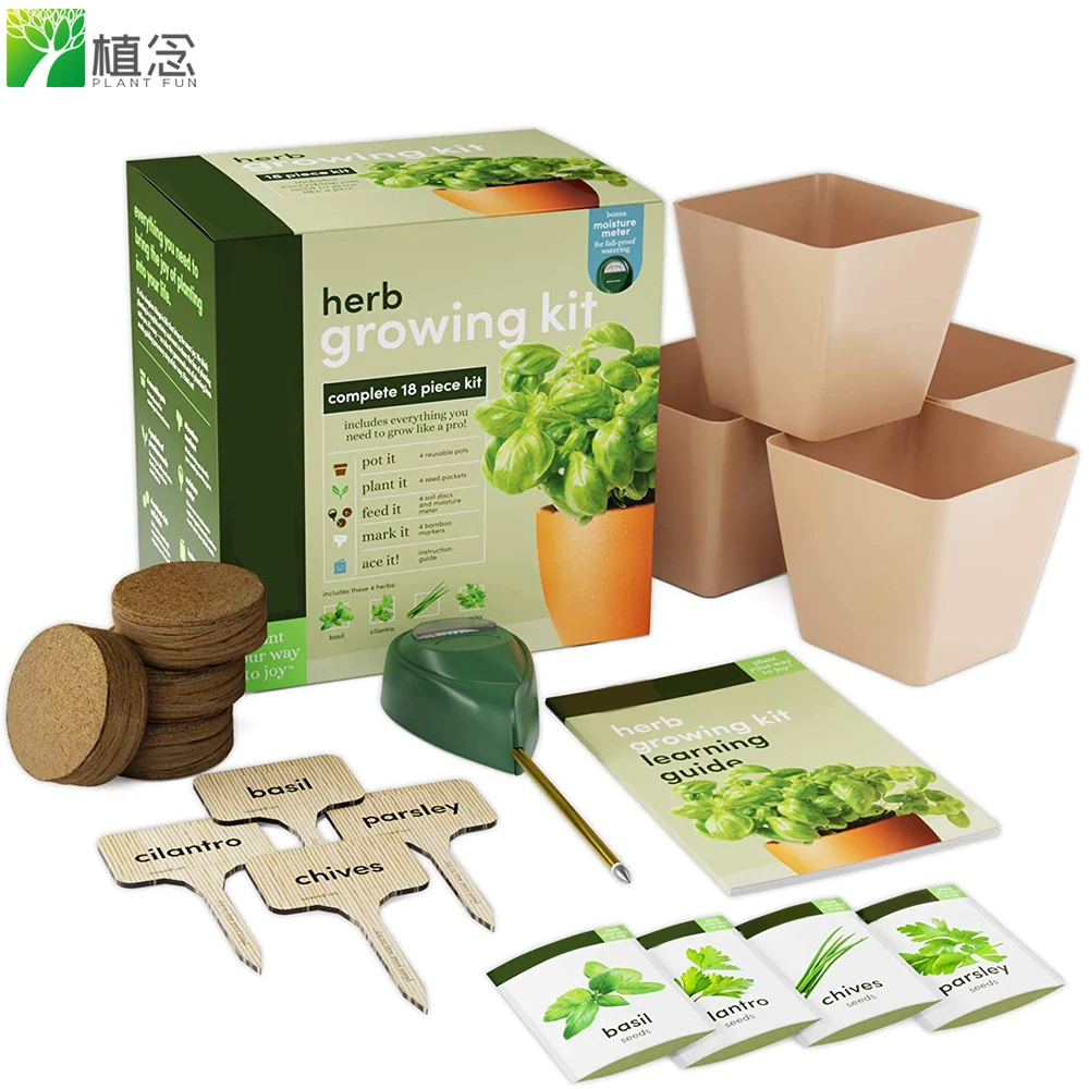 

2020 Amazon hot selling indoor herb garden kit
