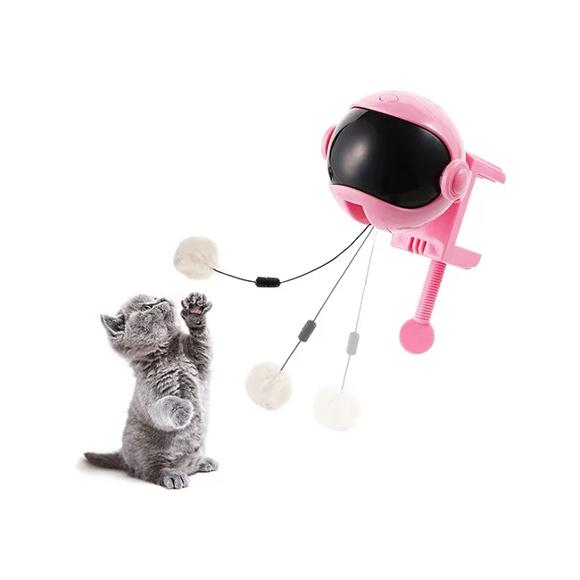 

Custom Logo Cat Toy Plush Ball Automatic Lifting Cat Toy Automatic, Green, orange, white , black, red