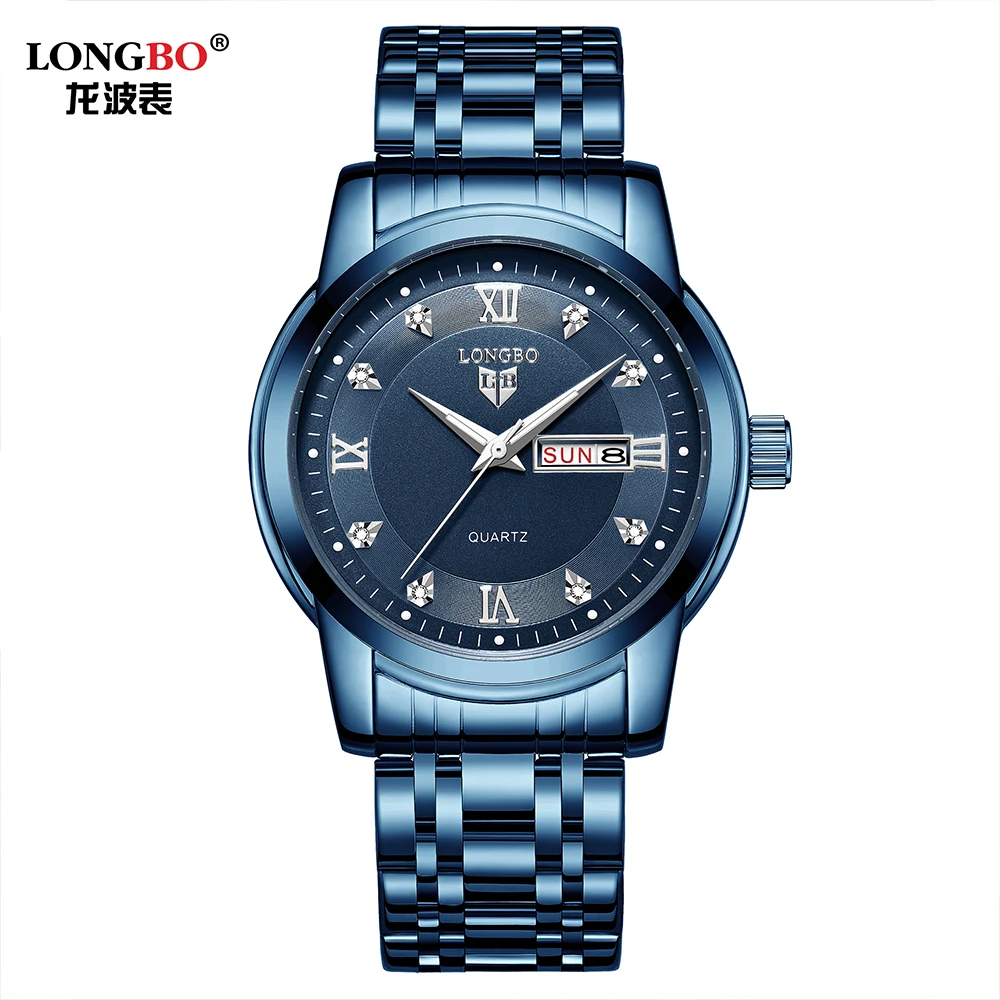 

LONGBO 83053 designer brand watch latest Men's watch fashion business selling quartz wrist watch for men, 8 colors