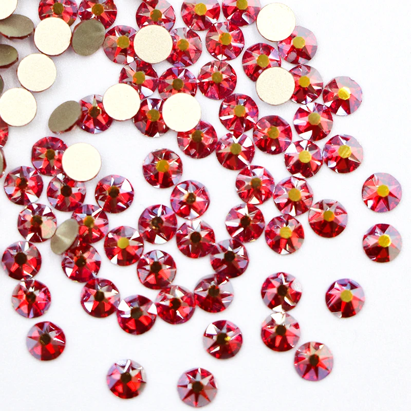 

Paso Sico Wholesale Light Siam AB 16 cuts Non Hot Fix Nail Rhinestone for DIY Gift Design
