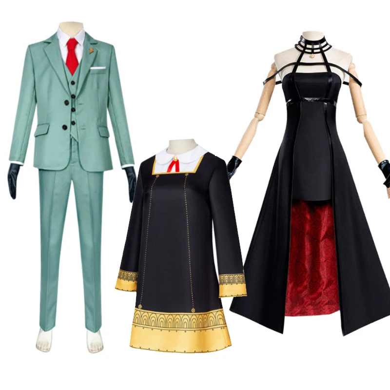 

Wholesale 2022 New Anime Cosplay Anya Loid Yor Forger Costume Halloween Party Dress Costumes SPY Family Cosplay, Picture shown