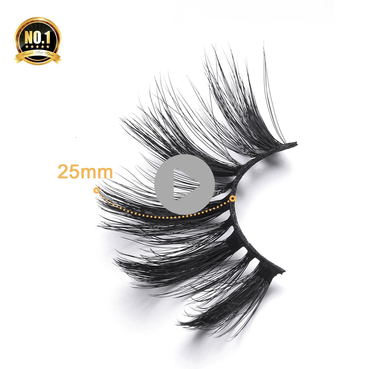 

CK-02 free sample wholsale 25mm faux mink eyelash glue pen,vendor customized boxes magnetic 3d mink eyelashes extension, Black