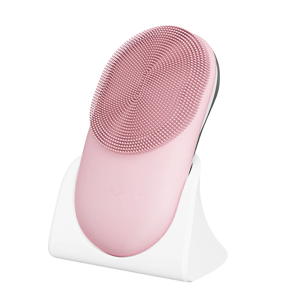 

Private Label Silicone Face Brush Cleanser Electric Facial Cleansing Brush