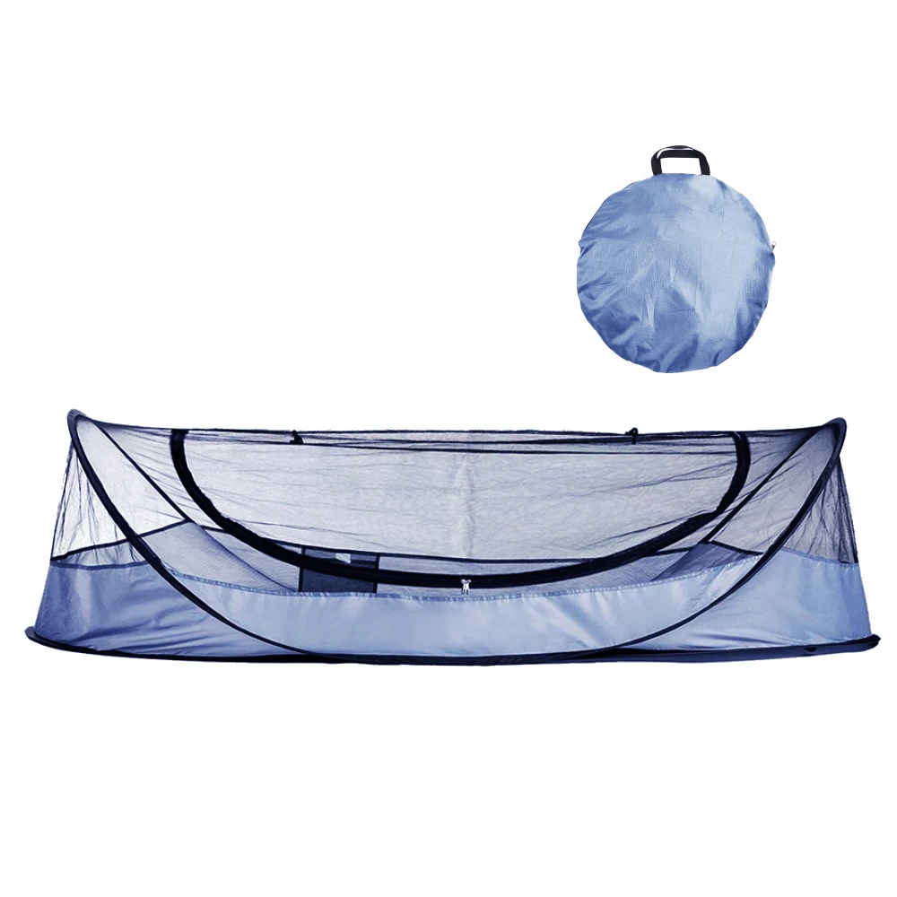 

Outdoor Hiking Single Automatic Pop Up Free Install Folding Waterproof Foldable Portable Camping Net Tent, Blue,custom