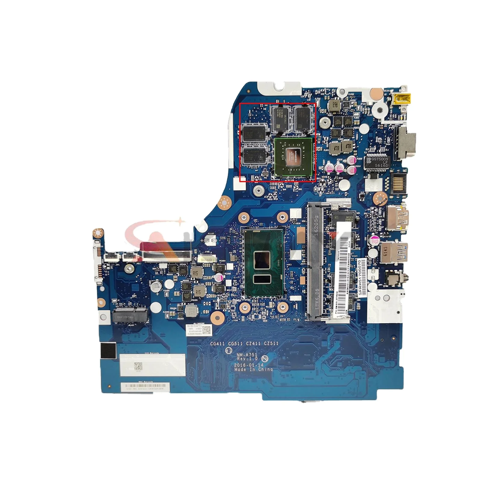

NM-A751 motherboard for Lenovo 510-15IKB 510-15ISK 310-15IKB 310-15ISK Laptop Mainboard 4405U I3 I5 I7 CPU 4GB RAM GT920M GT940M