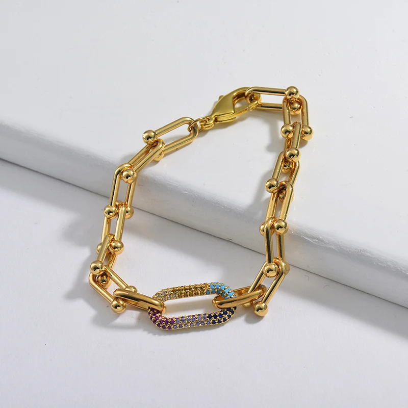 

BAOYAN Fashion 18K Gold Plated Luxury Zircon Adjustable Bracelet Jewelry 2020, Yellow