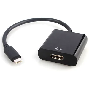USB Type C 3.1 USB-C to HD MI VGA Adapter 4K 3840*2160 60Hz 1080P 720P Driver Free for Mac OS Win10/8.1/8/7 & Android & Chrome