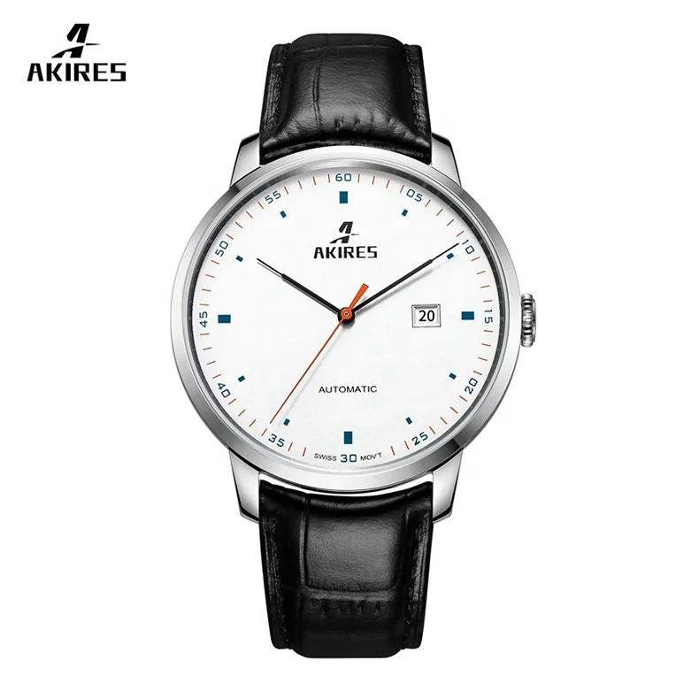 

China factory custom high-end new design OEM 3 hands automatic mechanical Stylish simplicity man watch