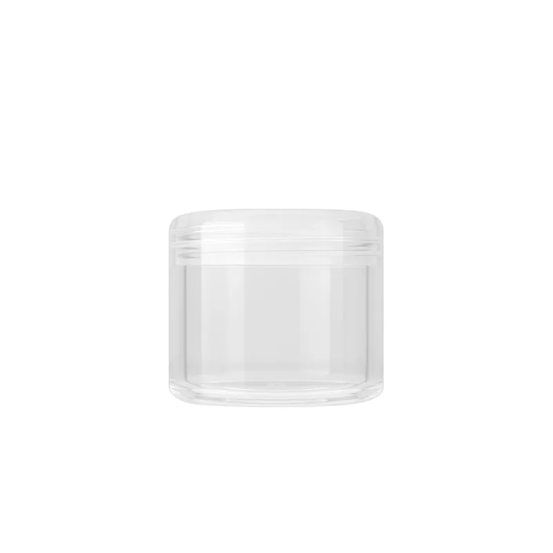 

3g 5g 10g 15g 20g Small clear cream jar plastic pot box mini transparent cosmetic sample container