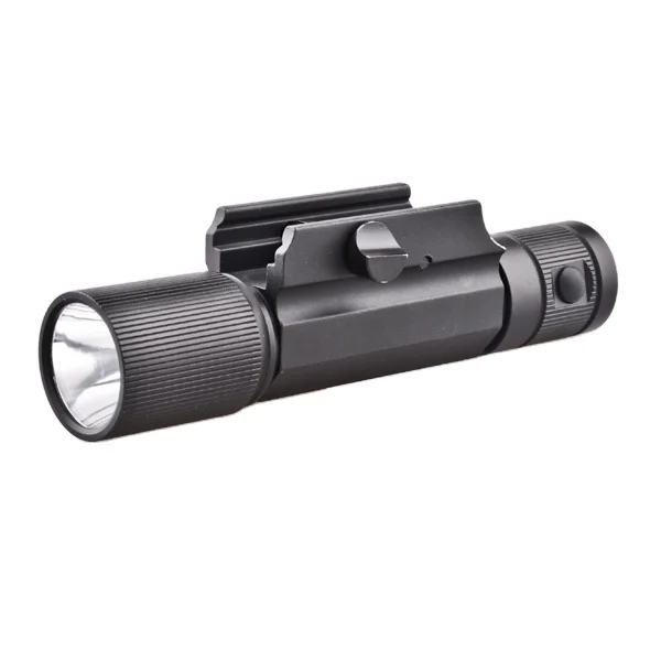 

Powerful Tactical LED Flashlight Airsoft Mini Rifle Light with Mouse Tail Lock Switch Flashlight For Pictinny Rail