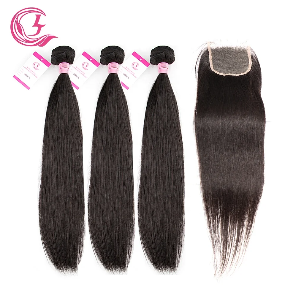 

Wholesale Virgin Human Hair Vendors Cuticle Aligned Front Transparent Mink 4X4 Straight Hd Lace Closure With 3 Brazilian Bundles