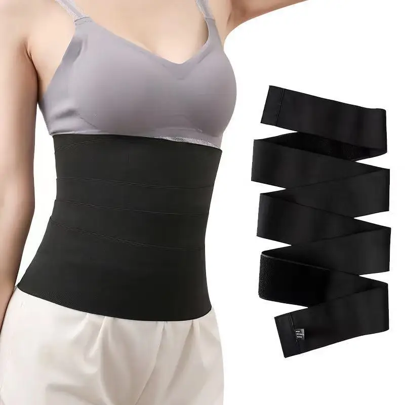 

Plus Size Women Bandage Tummy Wrap Waist Trimmer Corset Support Trainer Shaper Training Belt Band Waist Wrap