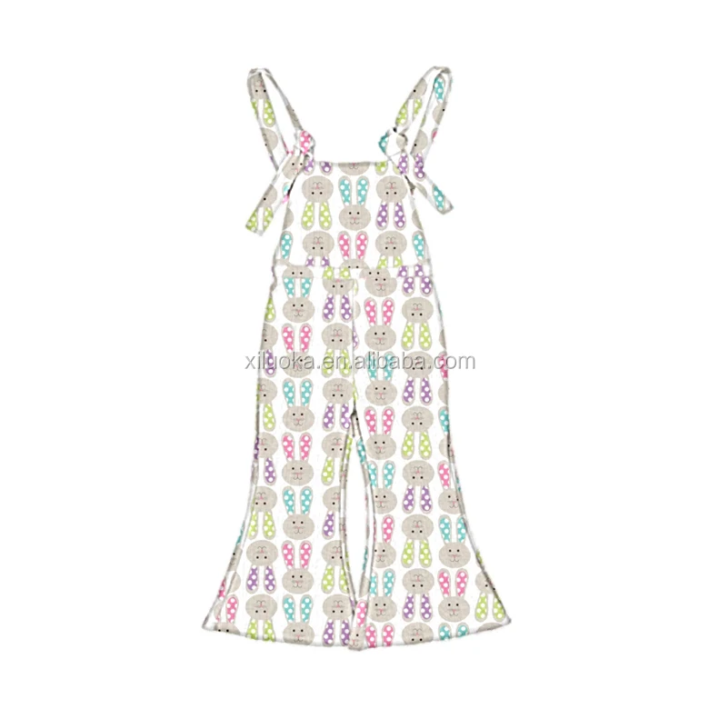 

2020 Newborn Baby Girl Clothing Romper Bunny Pattern Sleeveless Easter Kids Jumpsuit, Picture