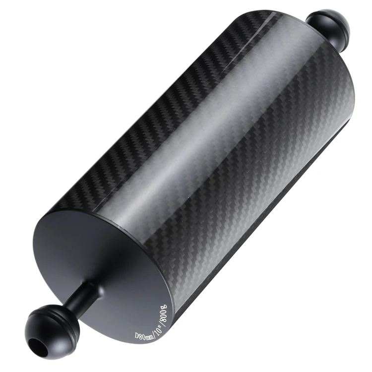 

In Stock PULUZ 10.82 inch 27.5cm Length 80mm Diameter Dual Balls Carbon Fiber Floating Arm