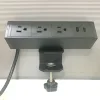 In stock itme ABS plastic material Clamp On desk power socket for wholesale
