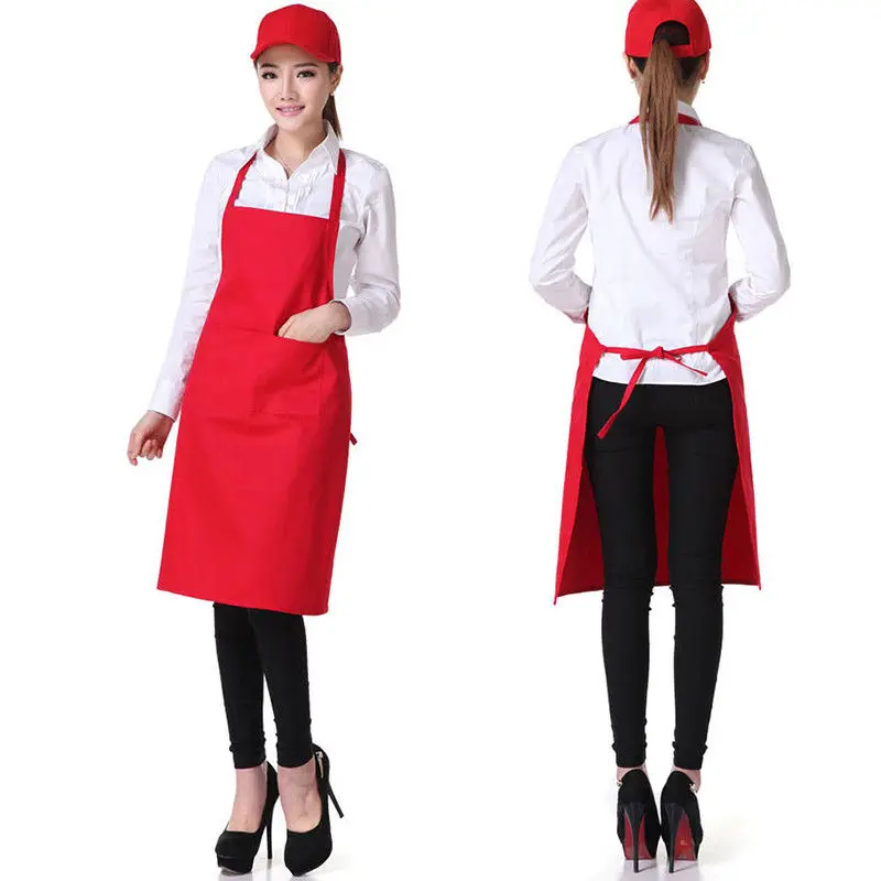 

BBQ Hairdressing Apron Catering Uniform Work Wear Apron Barista Bartender ChefAnti-Dirty Overalls kitchen accessories, As photo