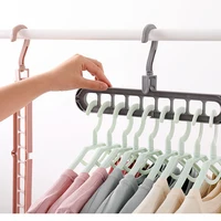 

Magic Clothes Hanger, Foldable Plastic Hangers, 360 Degree Swivel, Creative Cabinet Multifunctional Drying Coat Rack