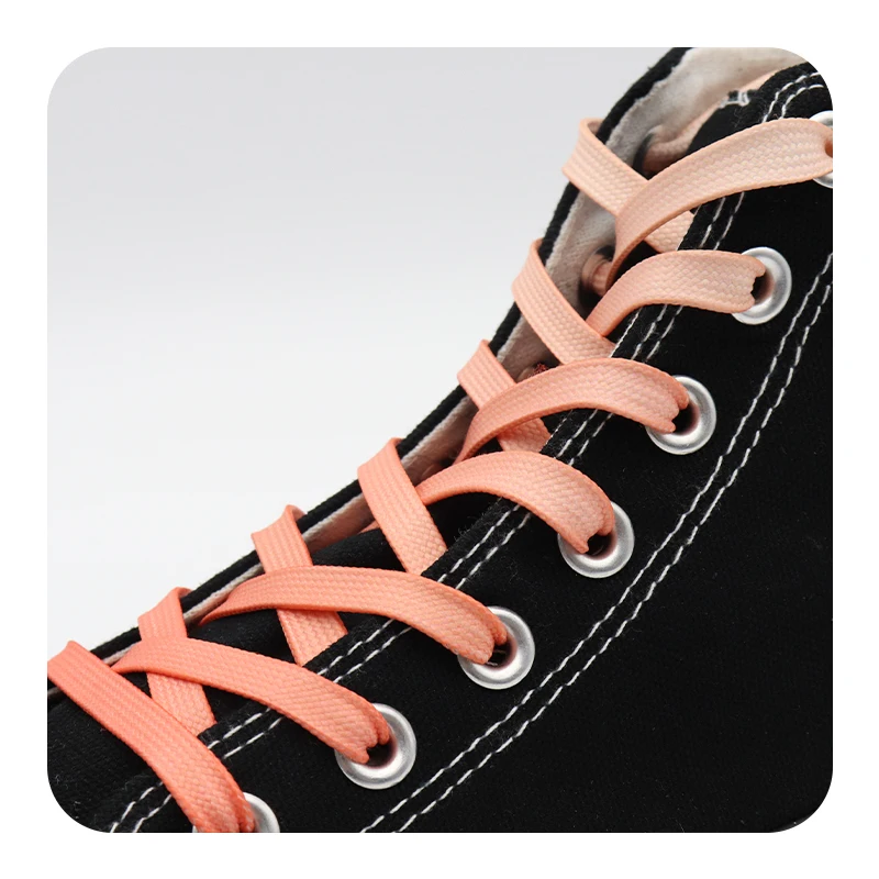 

Weiou Brand New Wholesale Hot Sale Support Mini Sample Order Sublimation laces Color Shoestring Shoelaces for Trendy Shoes, Any based pantone color+grey 3m