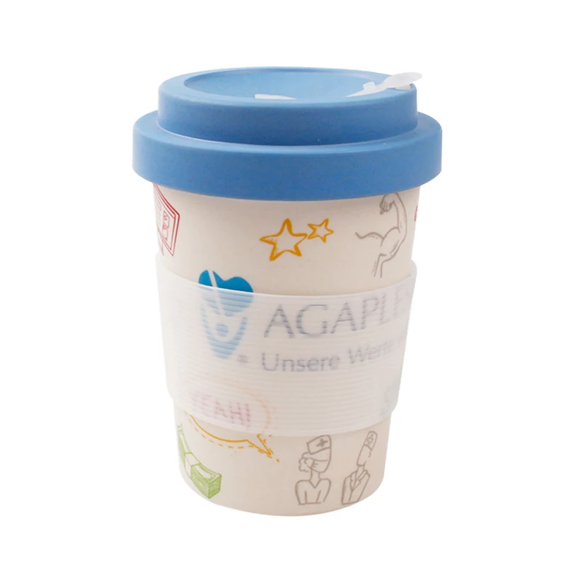 

Mikenda 250/350/450/700ml Easy to travel and carry Bamboo fiber travel mug, Any pantone color