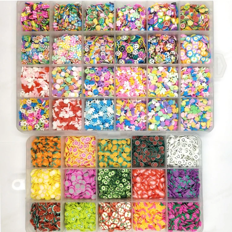 

2 boxes Fruit Slices DIY Nail Art polymer clay slice for DIY Slime