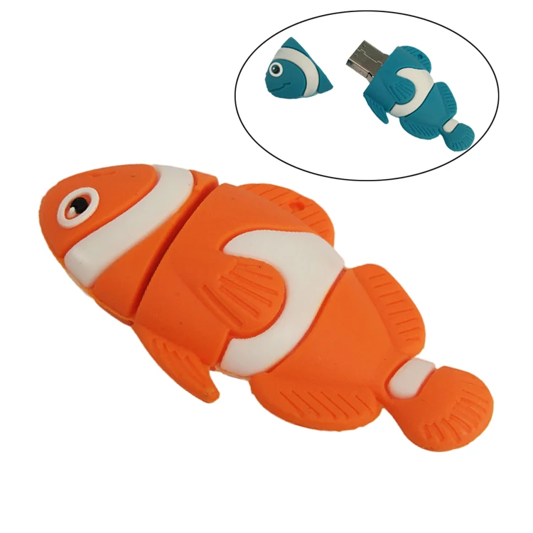Cute Cartoon Animal Fish Usb Flash Drive 2GB 4GB 8GB 64GB 32GB 16GB Gift Pen Drive Memorias Pendrive Usb Stick - ANKUX.COM