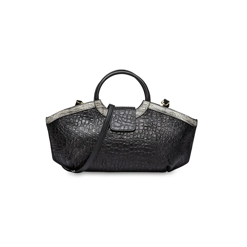 

Top-end Wholesale Crocodile Shoulder Bag Fashion Designer Crocodile Woman Leather Handbag Customized Logo Party Tote Bag YGC-113, Accept custom made