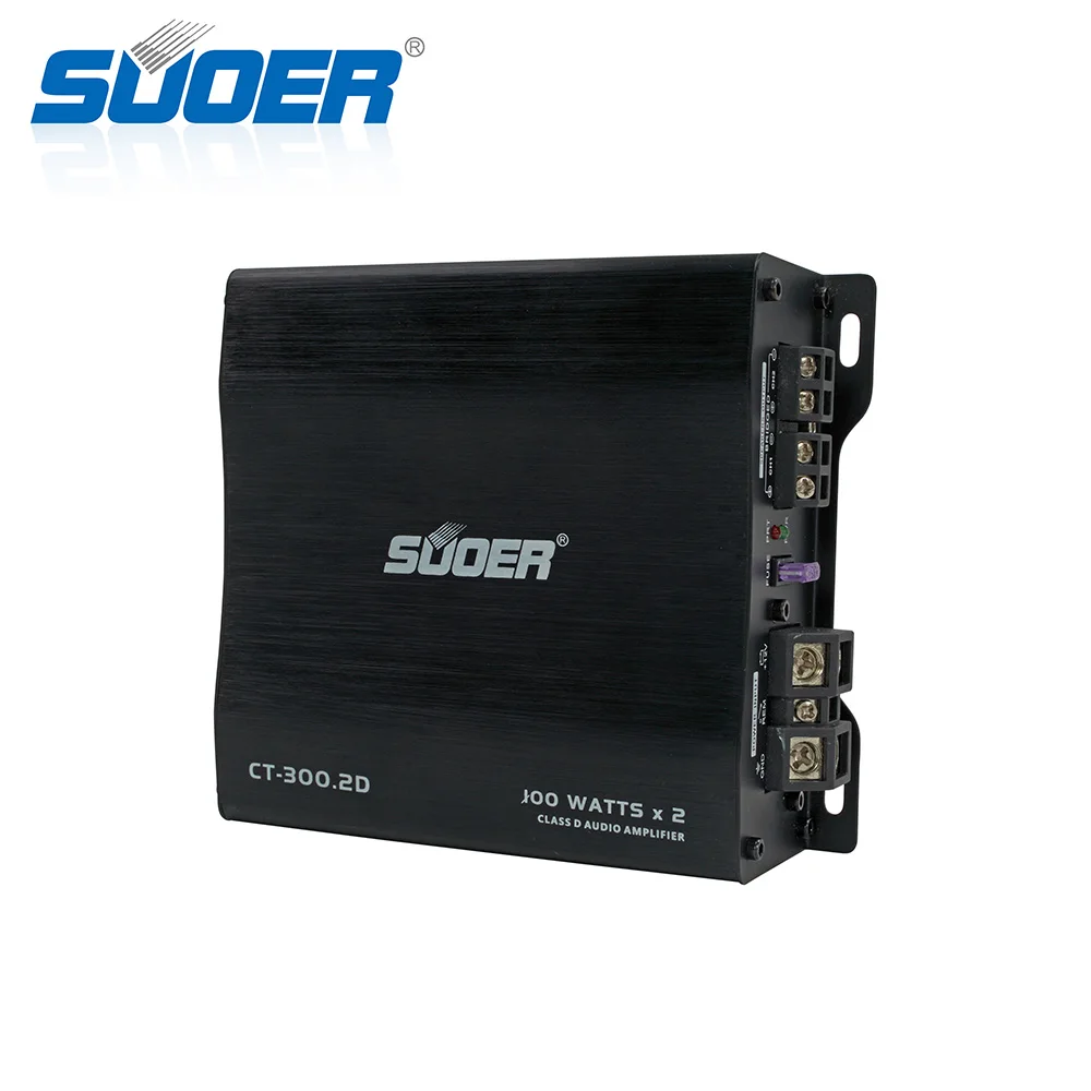 

Suoer CT-300.2D car amplifier 2 channel class D car audio amplifier